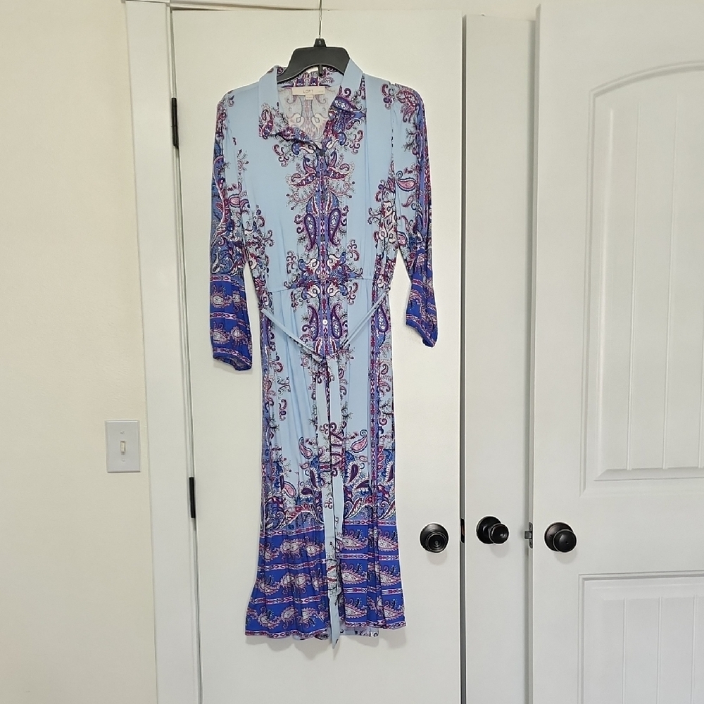 LOFT Multicolor Paisley Dress